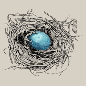 Blue Egg - AS Colour Womens Stencil Hood Design