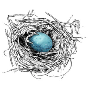 Blue Egg - Tea Towel Design