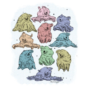 Orville Sprout, the Mini Jet - Riso - AS Colour Mens Stencil Hoodie Design