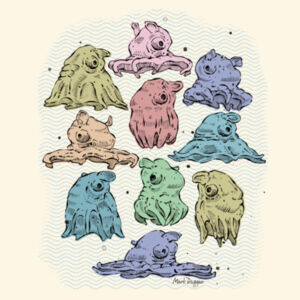 Orville Sprout, the Mini Jet - Riso - AS Colour Carrie Tote Bag  Design