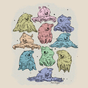 Orville Sprout, the Mini Jet - Riso - Super Tote Bag - Thread Project Design