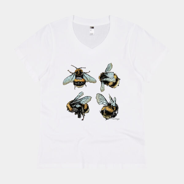 Quad Bees - Thread Project Womens Eden V-Neck Tee Thumbnail
