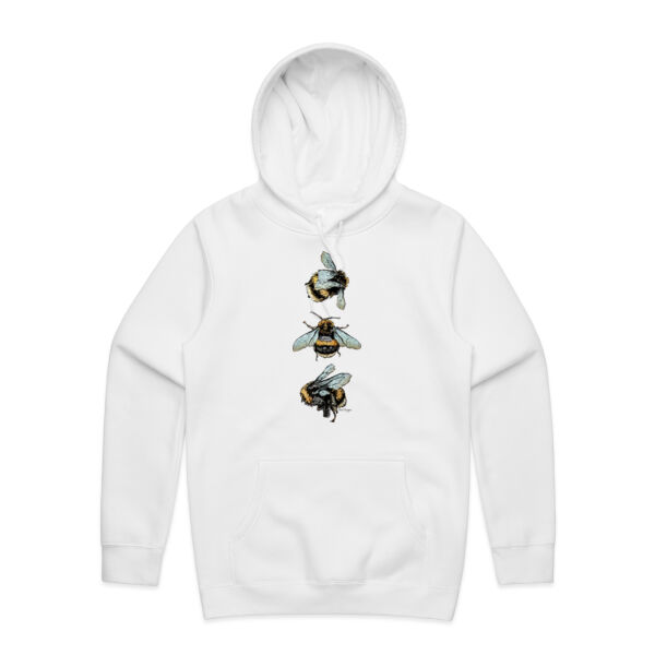 Bee Trio (Colour) - AS Colour Mens Stencil Hoodie Thumbnail