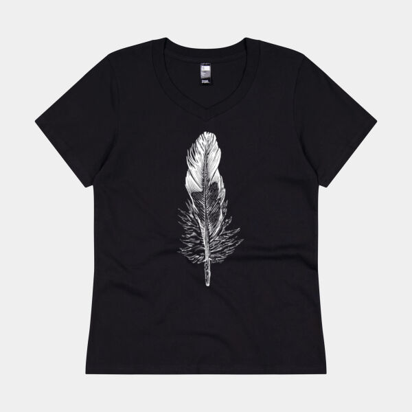 Solus (Negative) - Thread Project Womens Eden V-Neck Tee Thumbnail