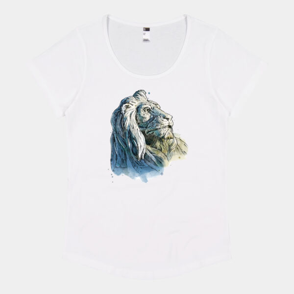 Oamaru Lion (3 Quarter) - Thread Project Womens Jazz Scoop Neck Tee Thumbnail