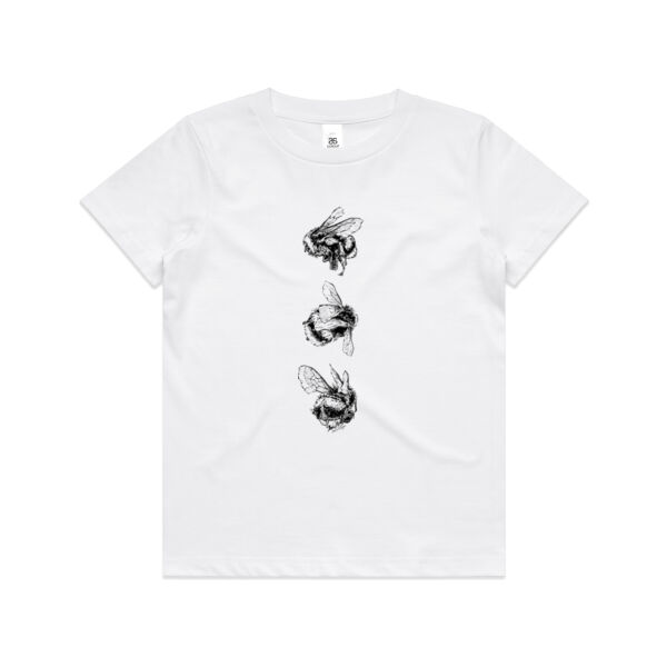 Bee Trio (Black) - AS Colour Kids Youth T shirt Thumbnail