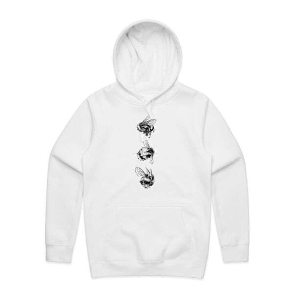 Bee Trio (Black) - AS Colour Mens Stencil Hoodie Thumbnail