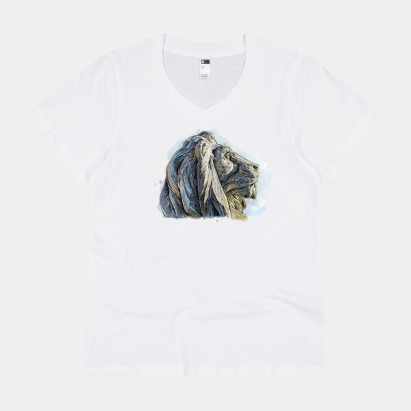 Oamaru Lion (Profile) - Thread Project Womens Eden V-Neck Tee Thumbnail