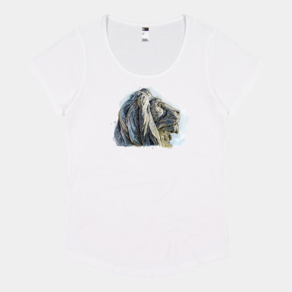 Oamaru Lion (Profile) - Thread Project Womens Jazz Scoop Neck Tee Thumbnail