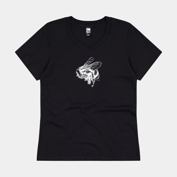 Negative Bee (Profile) - Thread Project Womens Eden V-Neck Tee Thumbnail
