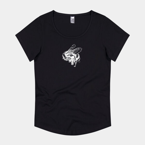 Negative Bee (Profile) - Thread Project Womens Jazz Scoop Neck Tee Thumbnail