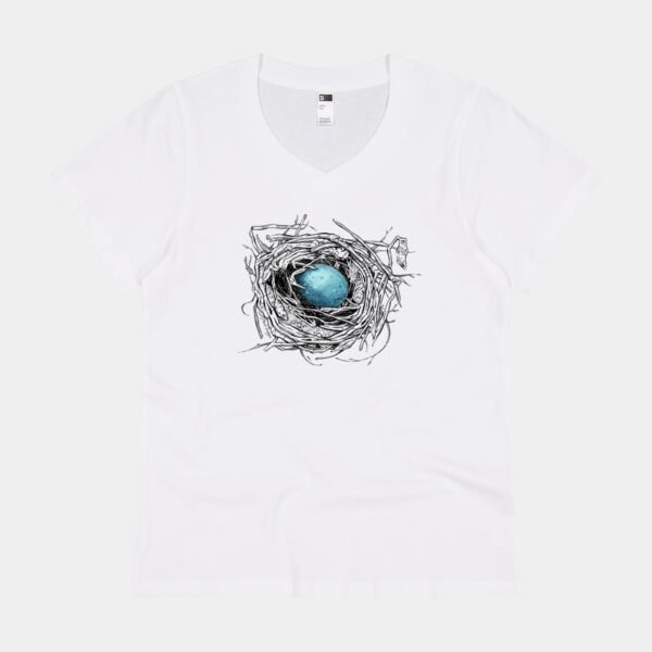 Blue Egg - Thread Project Womens Eden V-Neck Tee Thumbnail