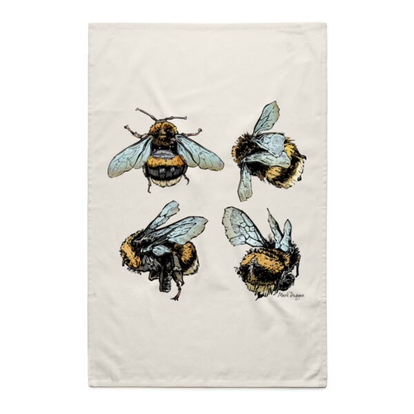 Quad Bees - Tea Towel Thumbnail