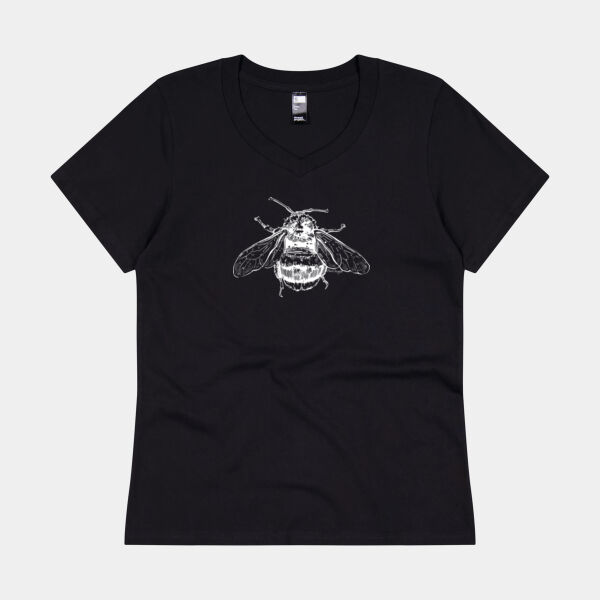 Negative Bee (Hummel) - Thread Project Womens Eden V-Neck Tee Thumbnail