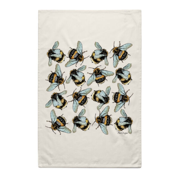 Sixteen Bees - Natural Tea Towel Thumbnail