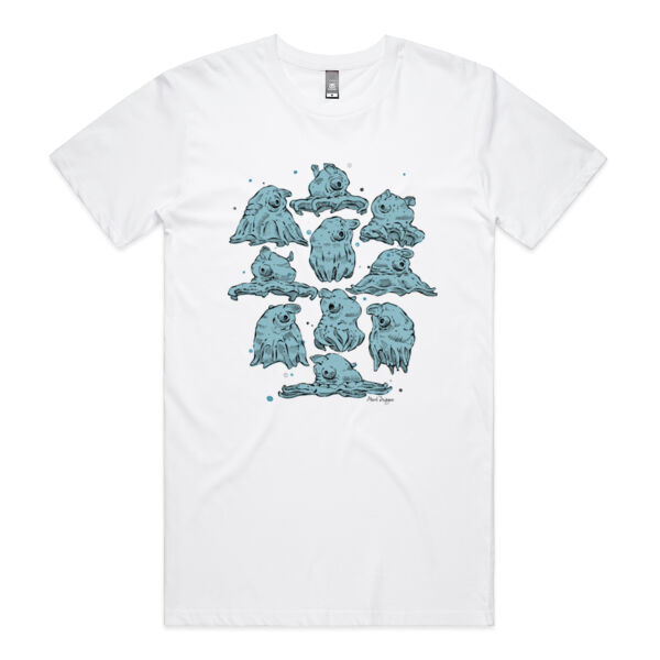 Orville Sprout, The Mini Jet - Riso Blue - AS Colour Mens Staple Plus Tee Thumbnail