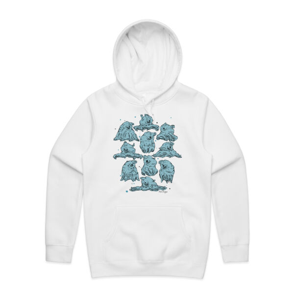 Orville Sprout, The Mini Jet - Riso Blue - AS Colour Mens Stencil Hoodie Thumbnail
