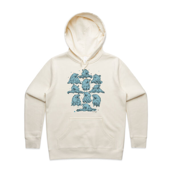 Orville Sprout, The Mini Jet - Riso Blue - AS Colour Womens Stencil Hood Thumbnail