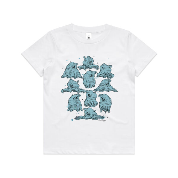 Orville Sprout, The Mini Jet - Riso Blue - AS Colour Kids Youth T shirt Thumbnail